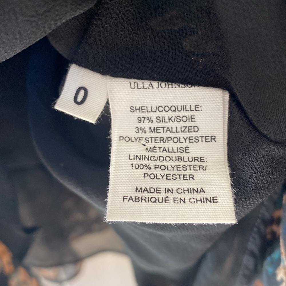 Ulla Johnson Esila Dress Size 0 Ikat Chiffon Mini Dress - Picture 12 of 13